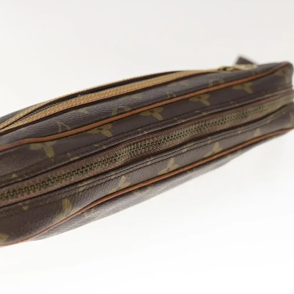 Louis Vuitton Monogram Marly Dragonne GM Clutch Bag Brown